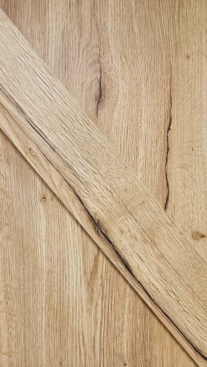 Schuifdeur Barn Nature oak + zwarte rail robust 930x2115 mm