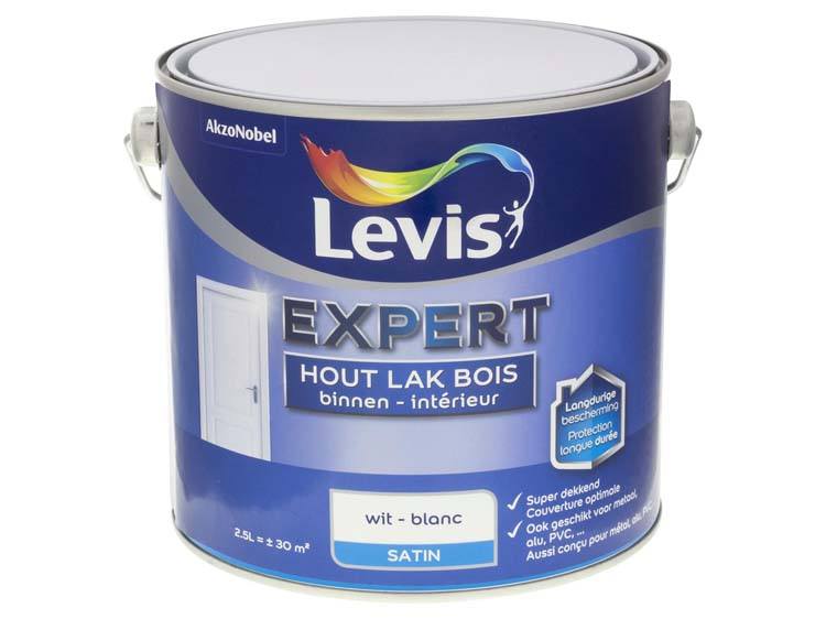 Levis Expert lak binnen zijdeglans 2,5l wit