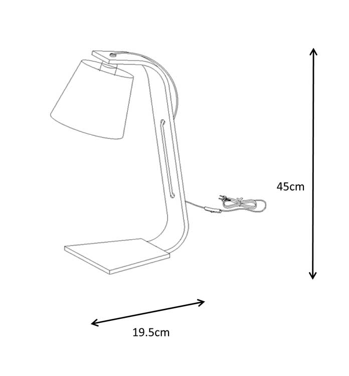 Lucide NORDIC - Tafellamp - E14 - Wit