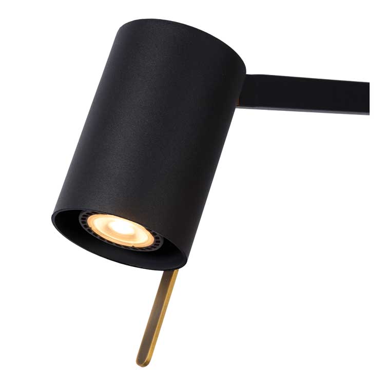 Lucide LESLEY - Lampe de table - GU10 - Noir