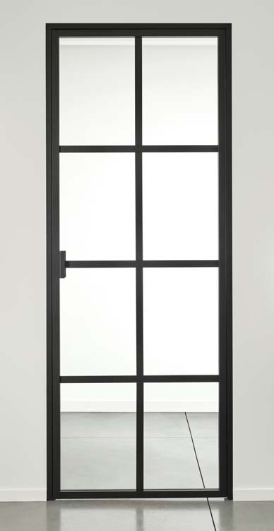 Porte intérieure en alu luxe Urla Nero 83x210cm