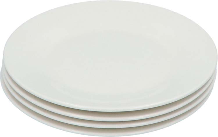 Set de vaisselle porcelaine blanc 36 pièces