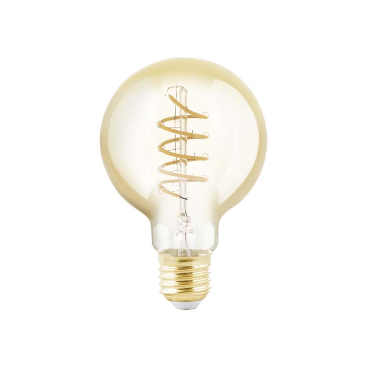 LED spiraal G80 E27 245lm dimbaar amber