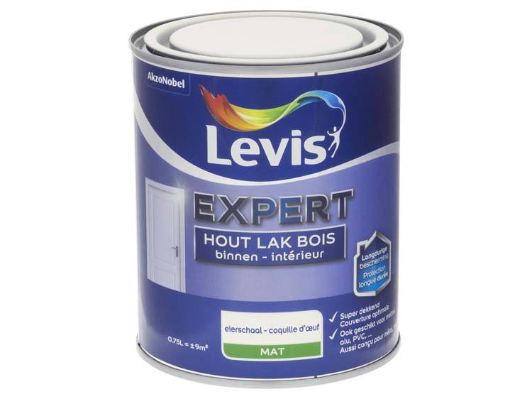 Levis Expert laque bois intérieur mat 0,75l coquille d'uf