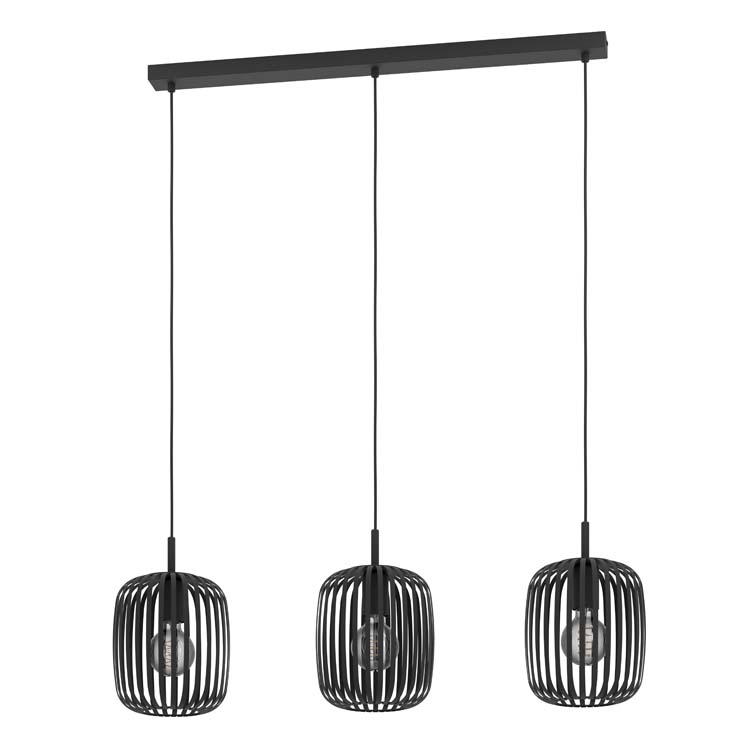 Hanglamp Roma 3xE27 zwart