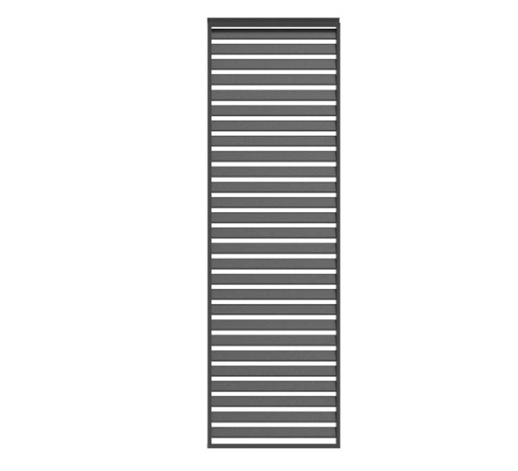 Panneau diffuseur à lamelles pour Solimar anthra 1 x 123,5