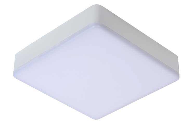 Lucide CERES-LED - Plafonnière Badkamer - LED Dimb. - 1x30W 3000K - IP44 - Wit