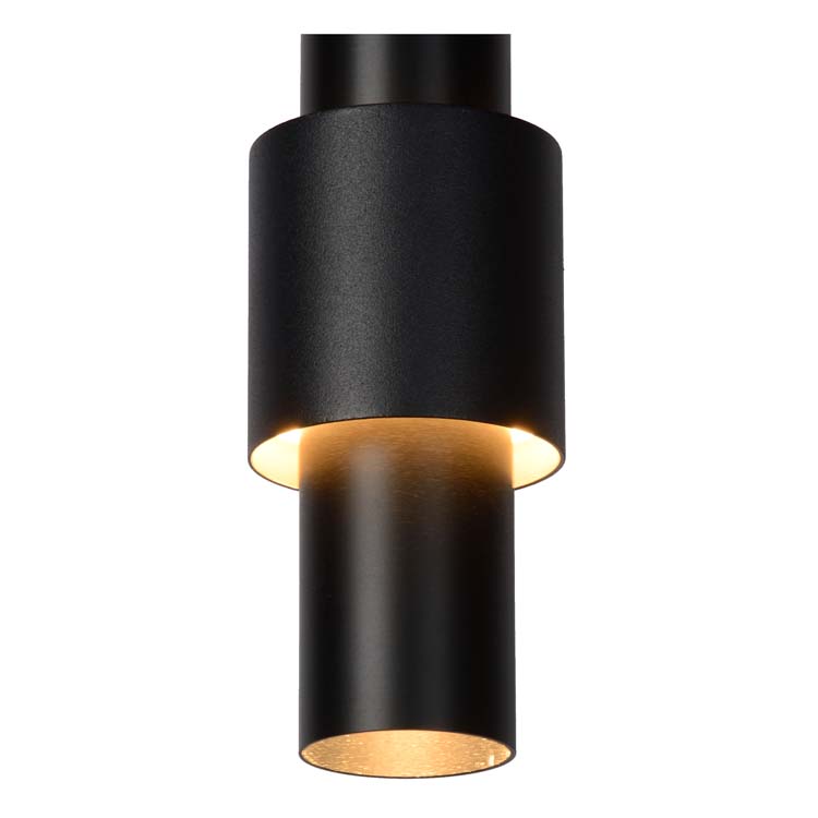 Lucide MARGARY - Hanglamp - Ø 28 cm - LED Dimb. - 3x4W 2700K - Zwart