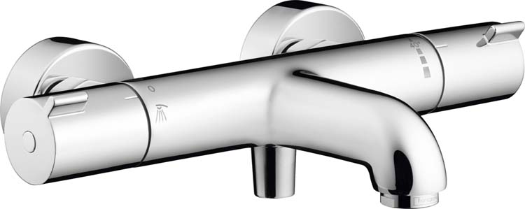 Robinet de bain-douche thermostatique Hansgrohe chrome