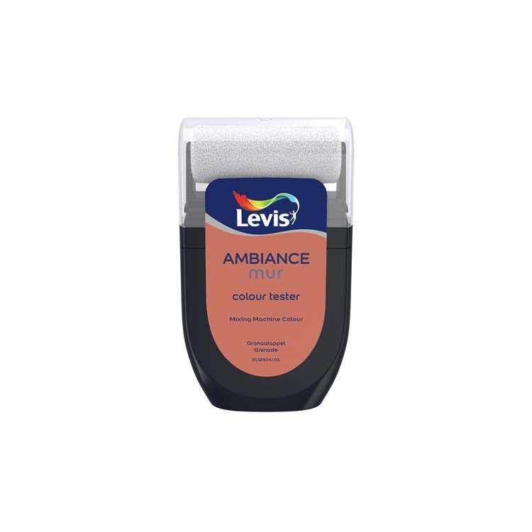 Levis Ambiance mur mat Testeur de Couleur 30ml grenade