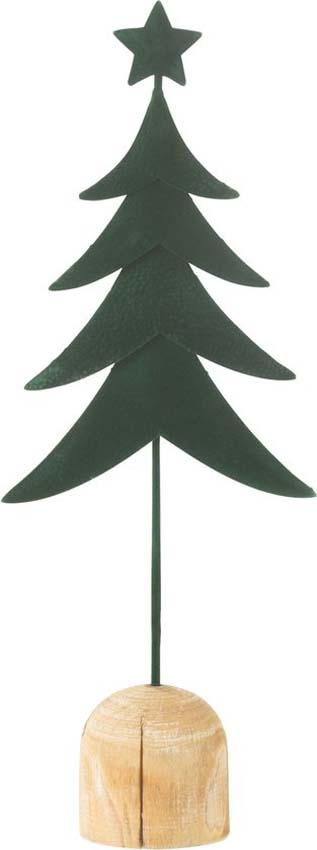 Sapin de Noël en velours avec étoile verte