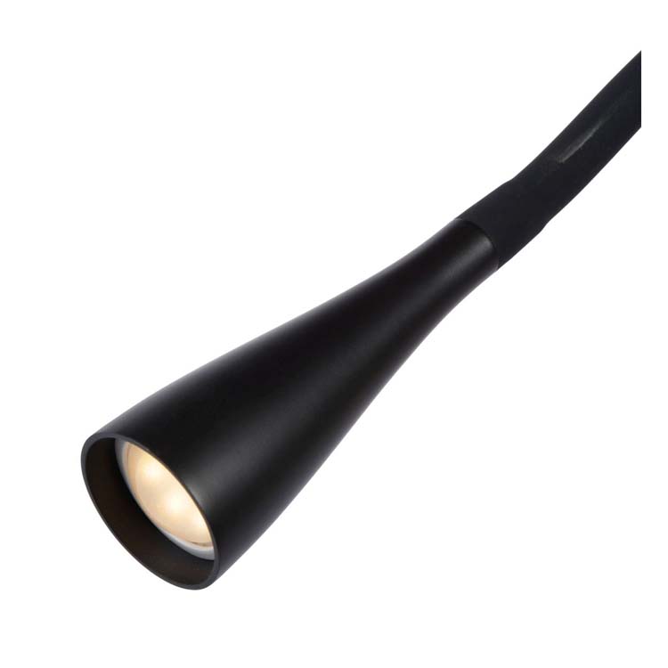 Lucide ZOZY - Lampe à pince - LED Dim. - 1x3W 3000K - 3 StepDim - Noir