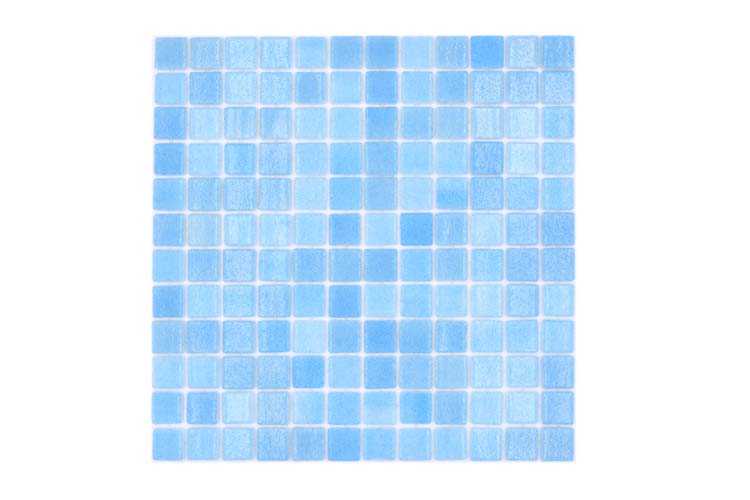 Mosaïque Eco turquoise bleue 31,6 x 31,6 cm