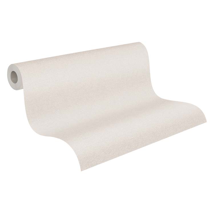 Vinyle mousse sur papier peint intissé 0,53x10m uni gravier nacre