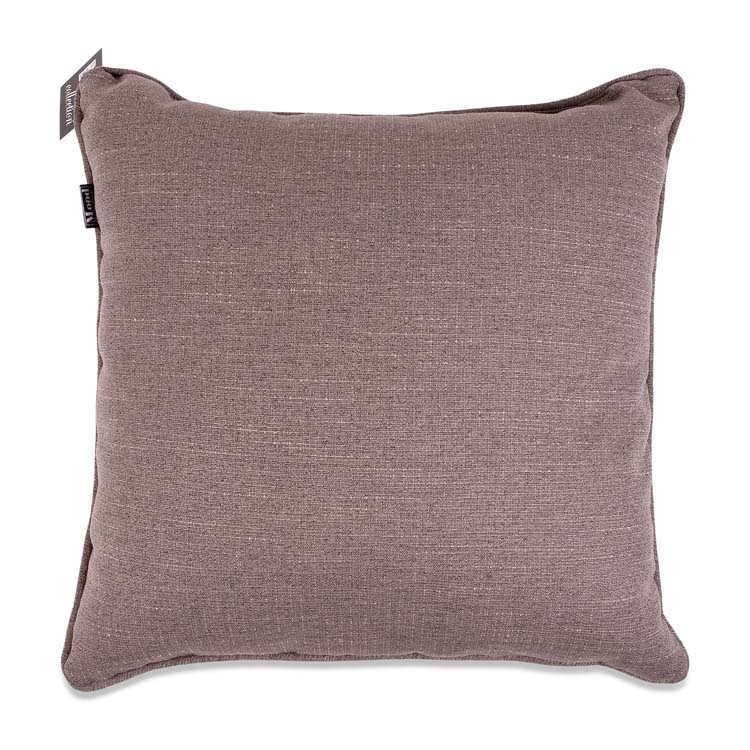 Coussin outdoo polyestre taupe résistant à l'eau 45x45x10 cm