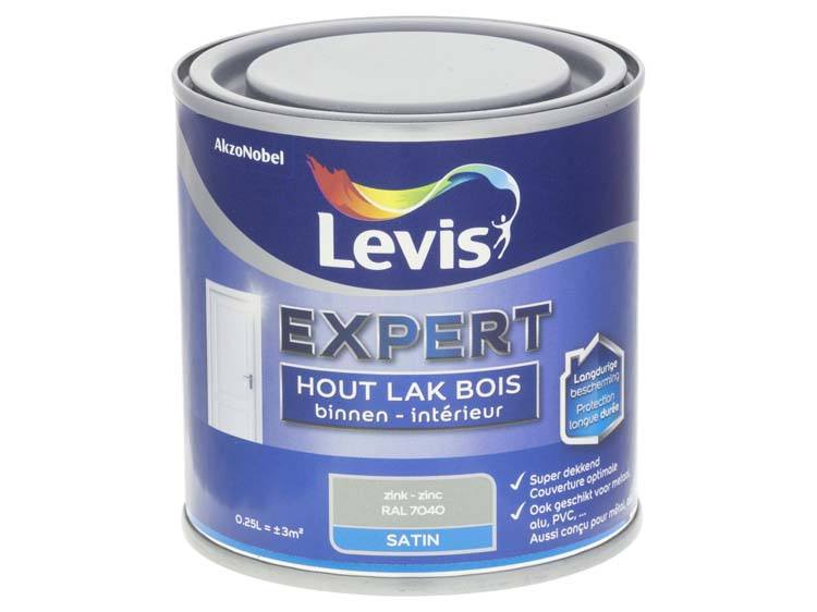 Levis Expert lak binnen zijdeglans 0,25l zink