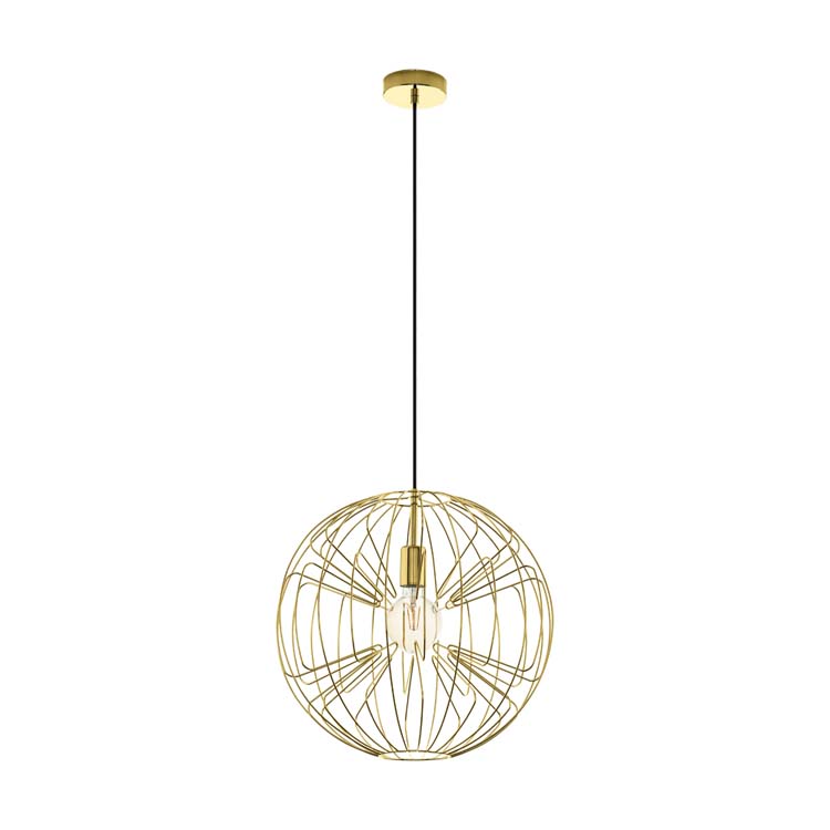 Hanglamp goud diam 45cm E27 60W