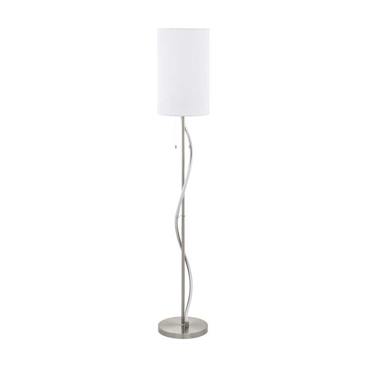 Eglo ESPARTAL - Staanlamp - E27 - 60W - Alu/wit