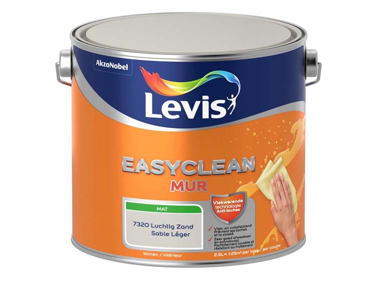 Levis Easyclean muur mat luchtig zand 2,5L