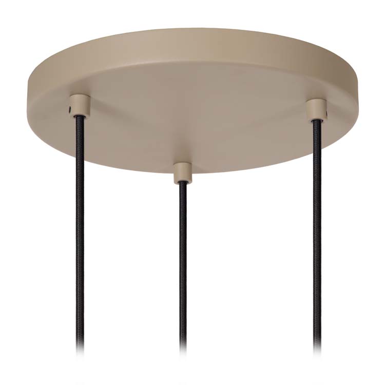 Lucide EVORA - Hanglamp - Ø 25 cm - 3xGU10 - Taupe