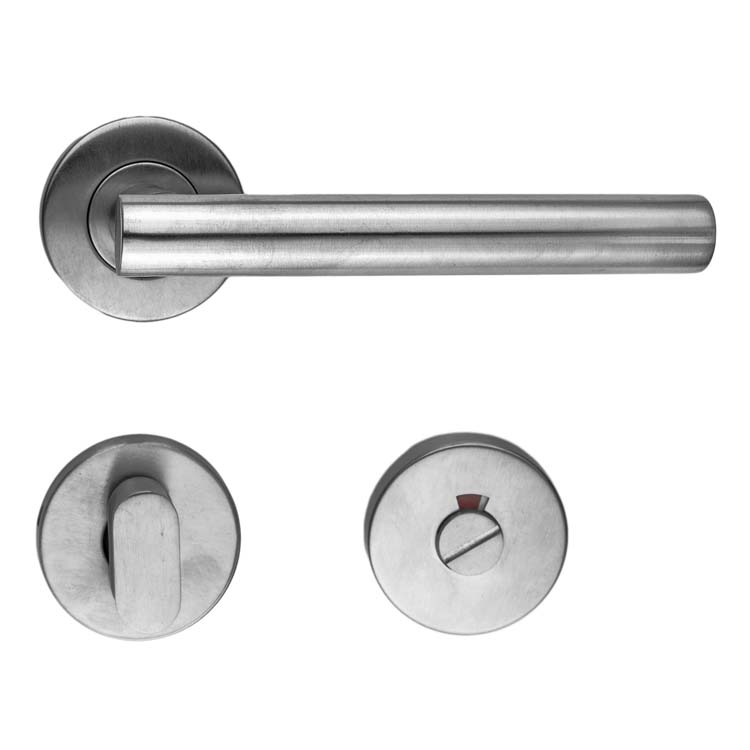 Deurkruk ravenna 19mm inox plus met WC-slot