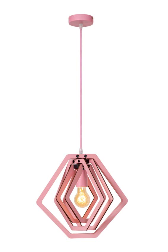 Lucide MAURO - Suspension Chambres d'enfant - 1xE27 - Rose