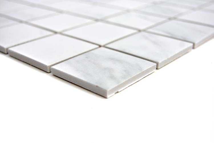 Mosaïque carrara blanche 30,6 x 30,6 cm