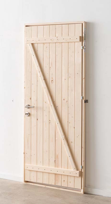 Porte extérieure en bois Codru L 845 x H 2060 mm G