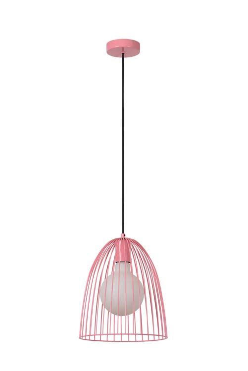 Lucide MACARONS - Suspension - Ø 24,5 cm - 1xE27 - Rose