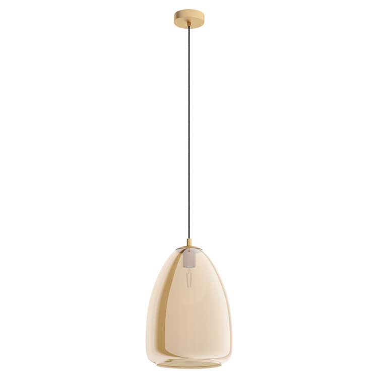 Eglo ALOBRASE -  Lampe suspension - E27 - 1X40W - Cuivre jaune