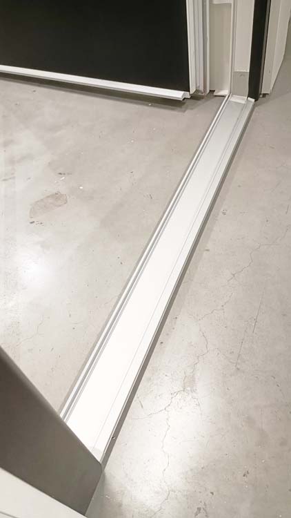 Buitendeur pvc met alu afwerking Varno anthra B980 X H2180 mm L