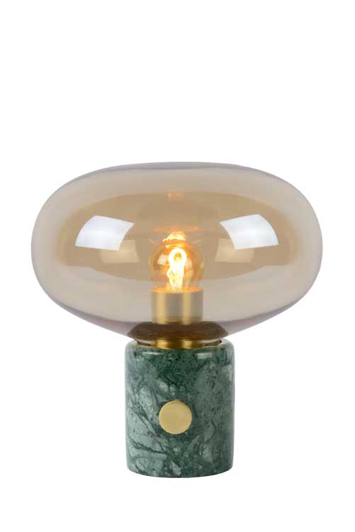 Lucide CHARLIZE - Lampe de table - Ø 23 cm - E27 - Ambre