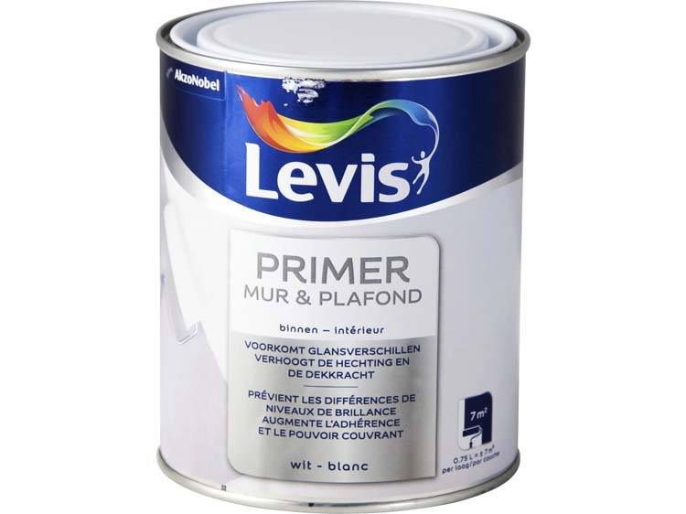 Levis primer mur & plafond 0,75l blanc