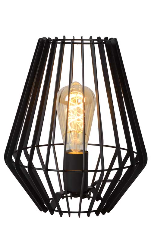 Lucide REDA - Lampe de table - E27 - Noir