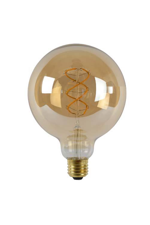 LED Bulb - Filament lamp - Ø 12,5 cm - Dimb - E27 - 1x5W - Ambe