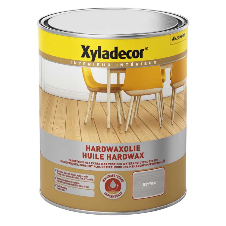 Xyladecor huile pour parquet hardwax mat 750ml lavage gris