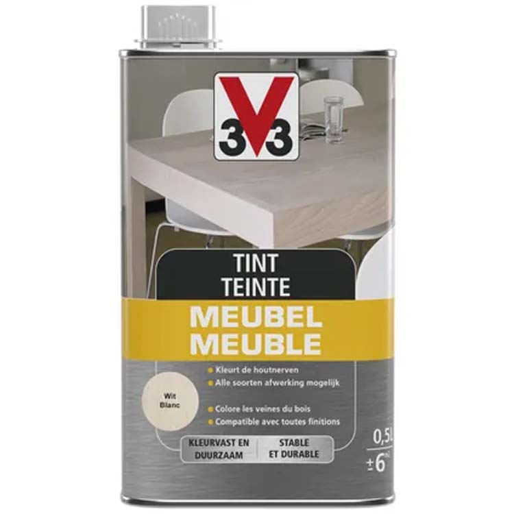 V33 meubeltint deco mat wit 0,5L