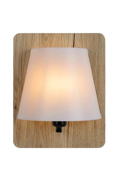 Lucide IDAHO - Wandlamp - 1xE14 - Licht hout