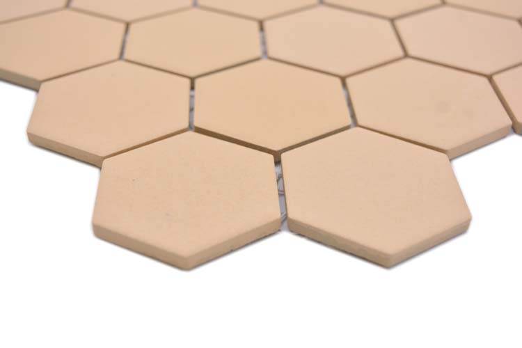 Mozaïek hexagon oker oranje 32,5 x 28,1 cm