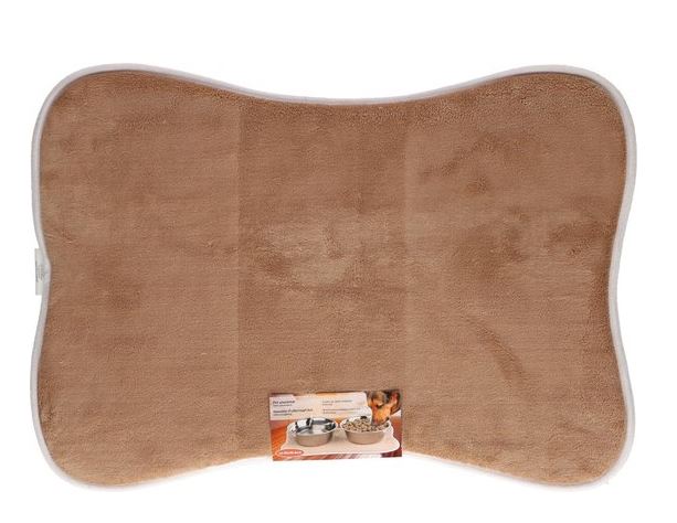 Set de table pour animaux de compagnie marron 50 x 35,5 cm