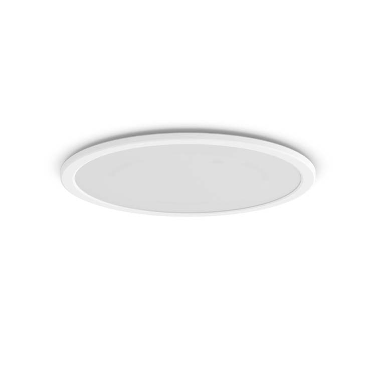 Plafonnier salle de bain super mince 15W 2700K Blanc IP44