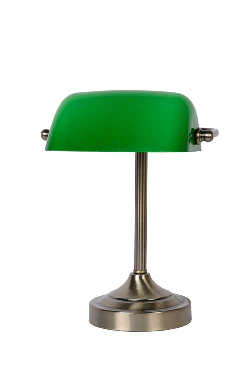 Lucide BANKER - Lampe de bureau - E14 - Bronze