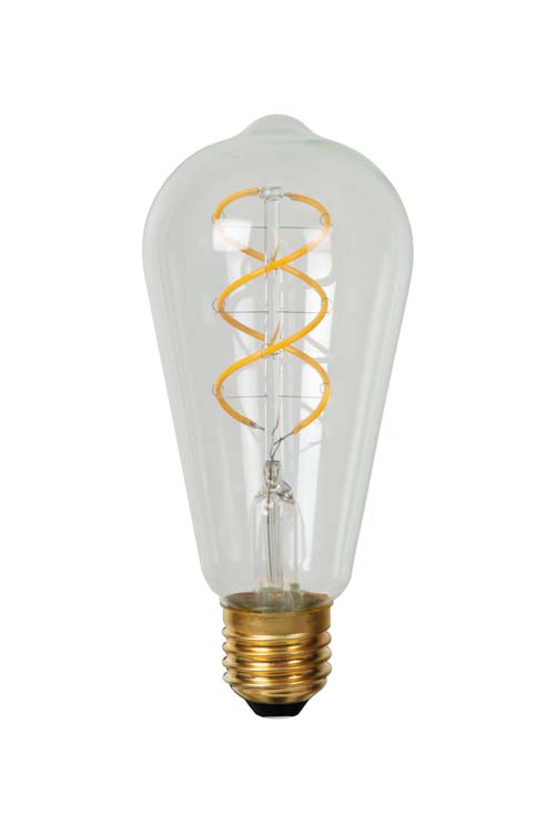 Lucide ST64 - Filament lamp - Ø 6,4 cm - LED Dimb. - E27 - 1x4,9W 2700K - Transparant