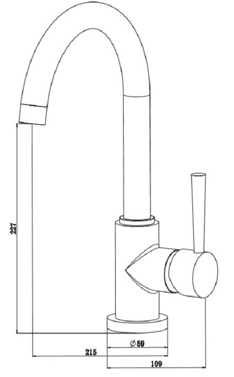 Robinet de cuisine Charlotte blanc