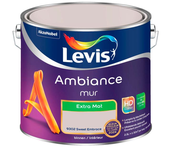 Levis Ambiance peinture murale extra mat 2,5l sweet embrace