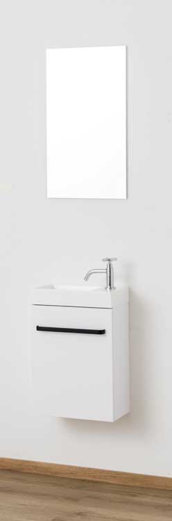 Meuble de toilettes Brian blanc mat