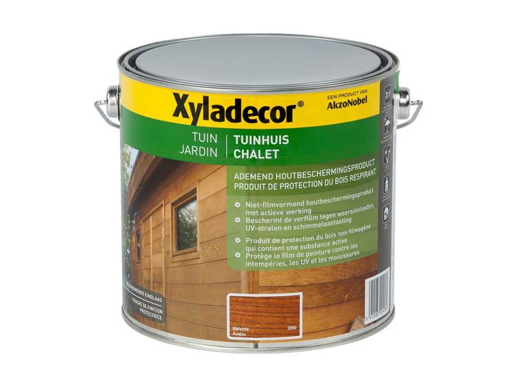 Xyladecor Tuinhuis - houtbescherming - mahonie - mat - 2,5L