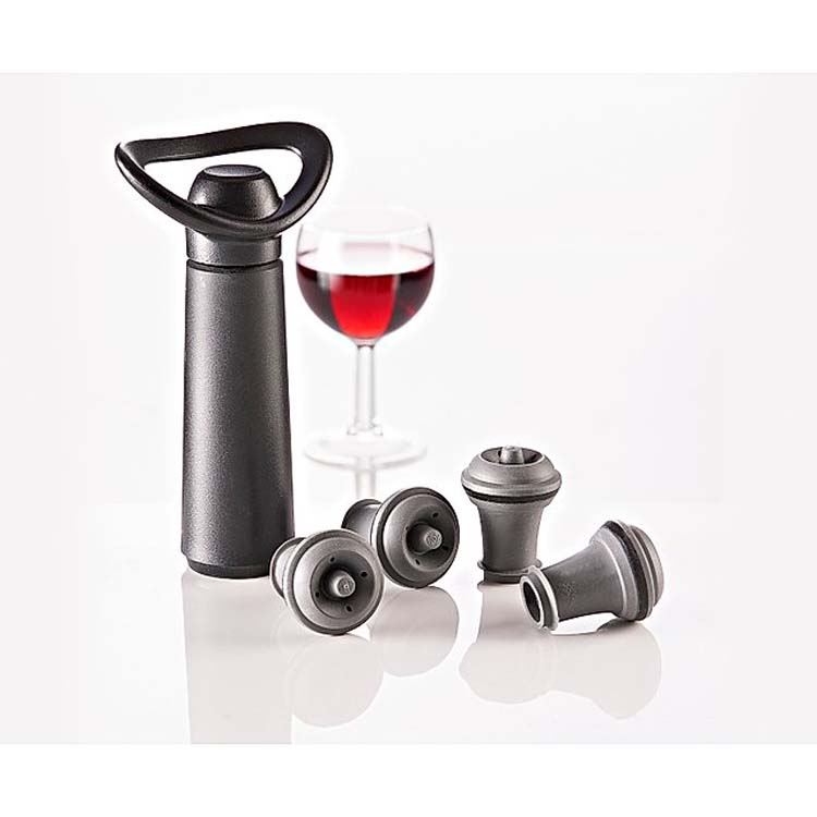 Pompe vacuum Vacuvin 4 bouchons pour le vin