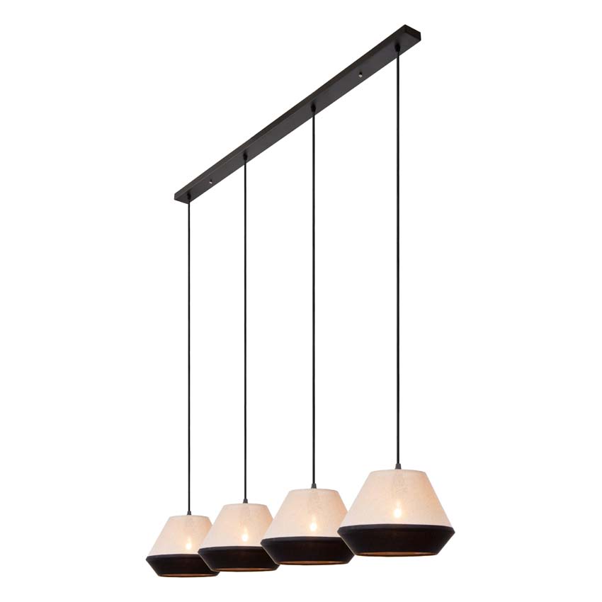 Lucide KALA - Suspension - 4xE14 - Taupe