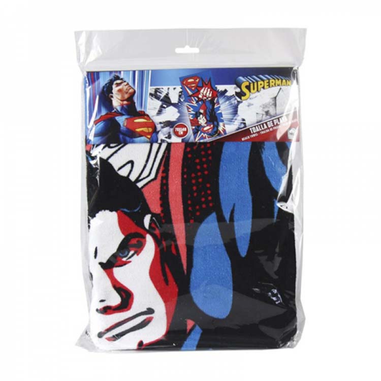 Serviette de plage Superman coton 140 x 70 cm